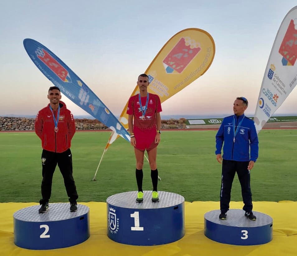 Gerardo Domínguez suma dos medallas en el Campeonato de Canarias de pista al aire libre