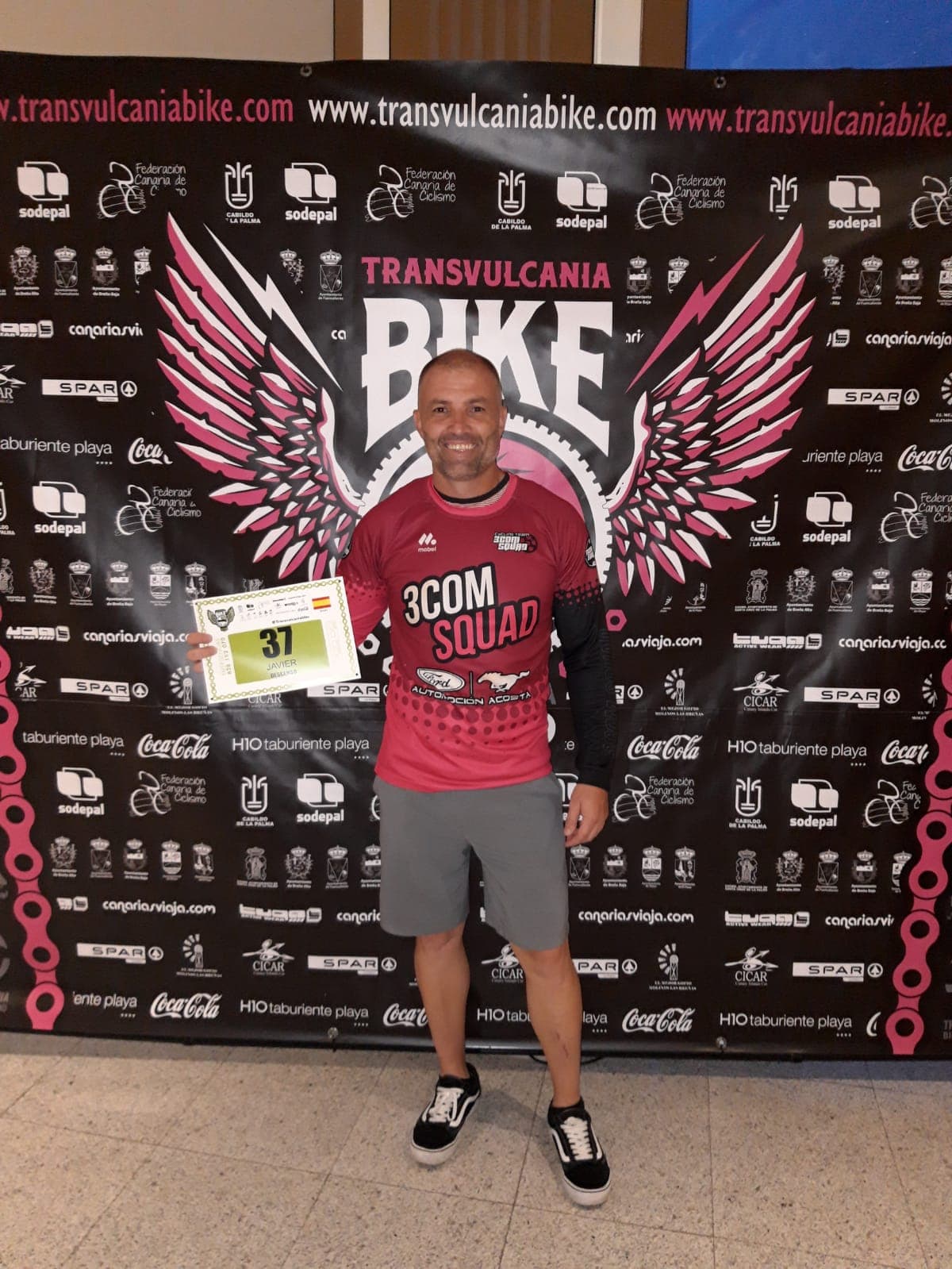 Javi Peña y Juan González disputaron la Transvulcania Bike 2019