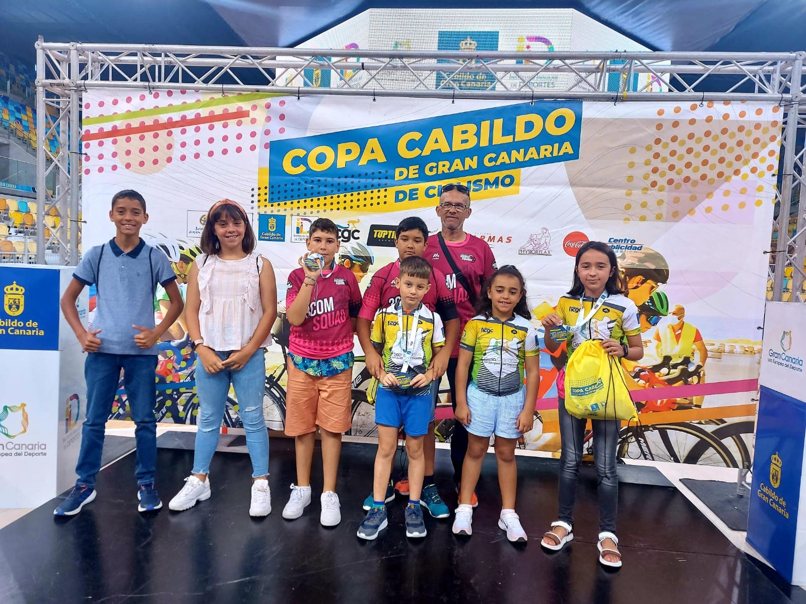 3Com Squad recoge sus frutos en la entrega de premios de la Copa Cabildo de ciclismo de Gran Canaria