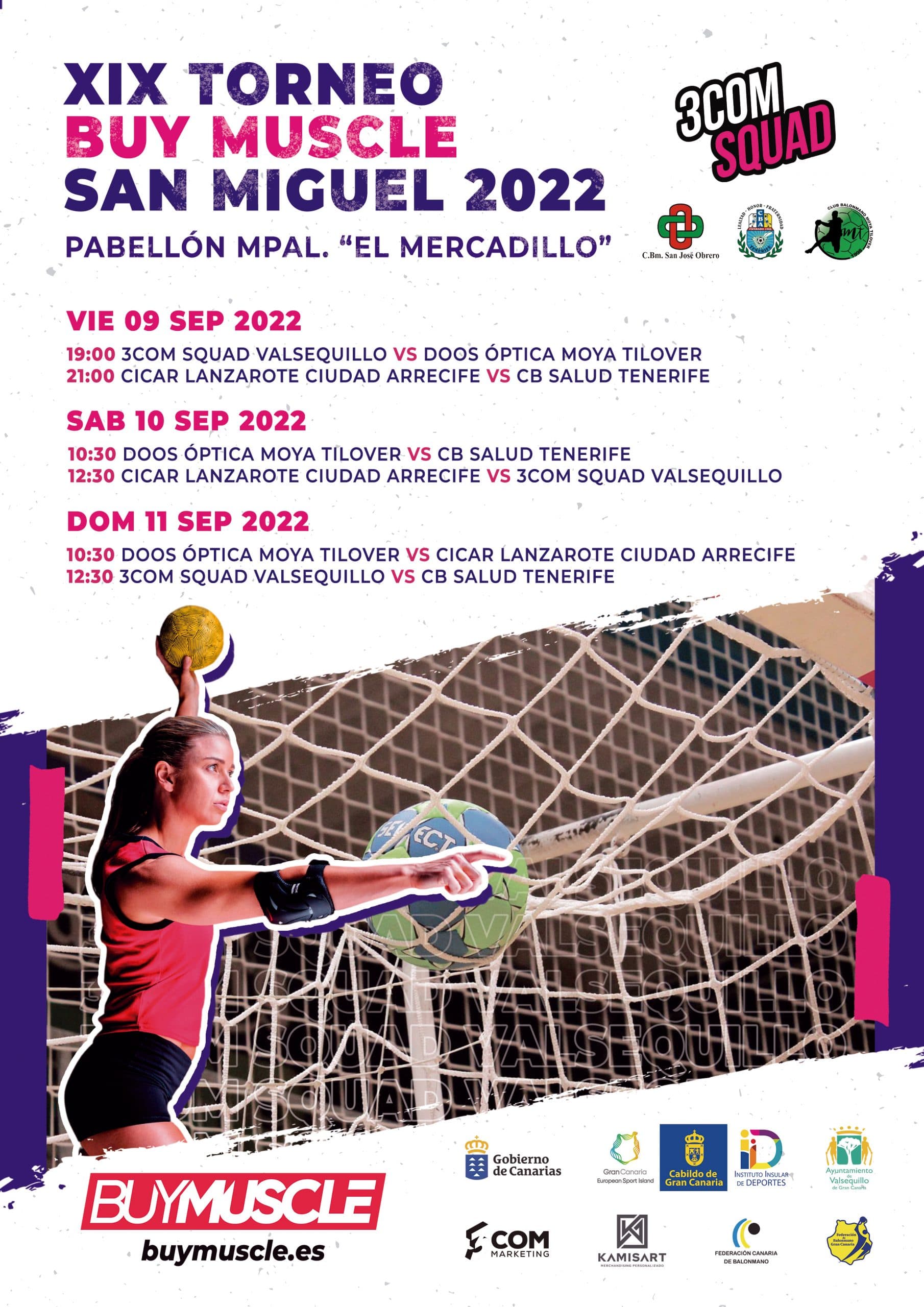 El 3COM Squad Valsequillo organizará una temporada más el Torneo Buy Muscle San Miguel