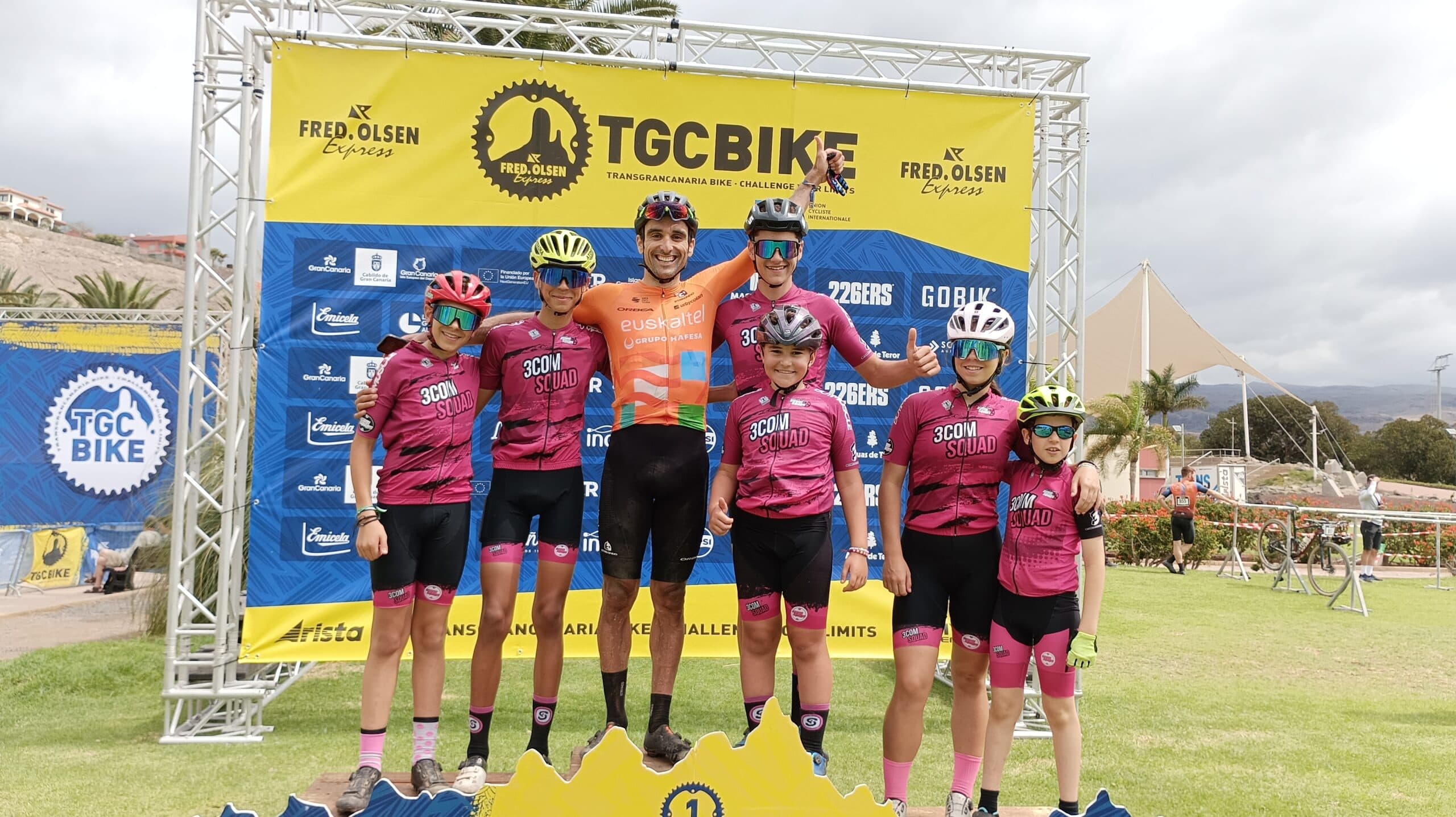 Brillante actuación del 3COM Squad en la TransGranCanaria Bike 2024