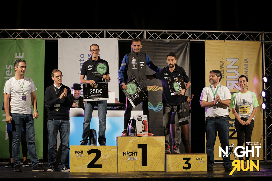 Saúl Castro y Rubén Palomeque acaban segundo y tercero, respectivamente, en la HSR LPA Night Run 2018