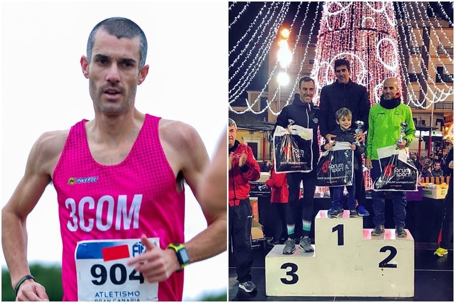 Gerardo Domínguez alarga su gran estado de forma con el triunfo en el cross de Agüimes y Juan Carlos Esteso debuta con 3COM Squad en el cross urbano de Guardamar