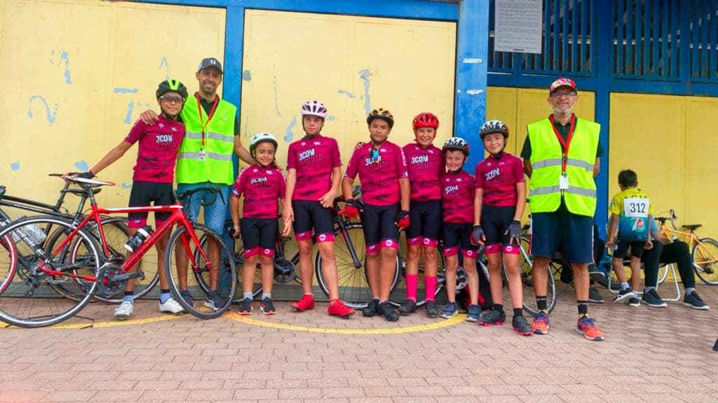 3Com Squad obtiene buenos resultados en la I prueba de la Academia de ciclismo de Canarias