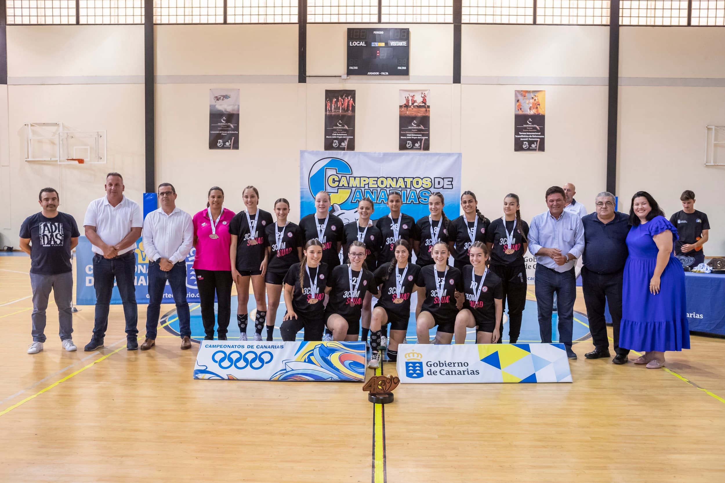El 3COM Squad Valsequillo logra la medalla de bronce en el Campeonato de Canarias de balonmano
