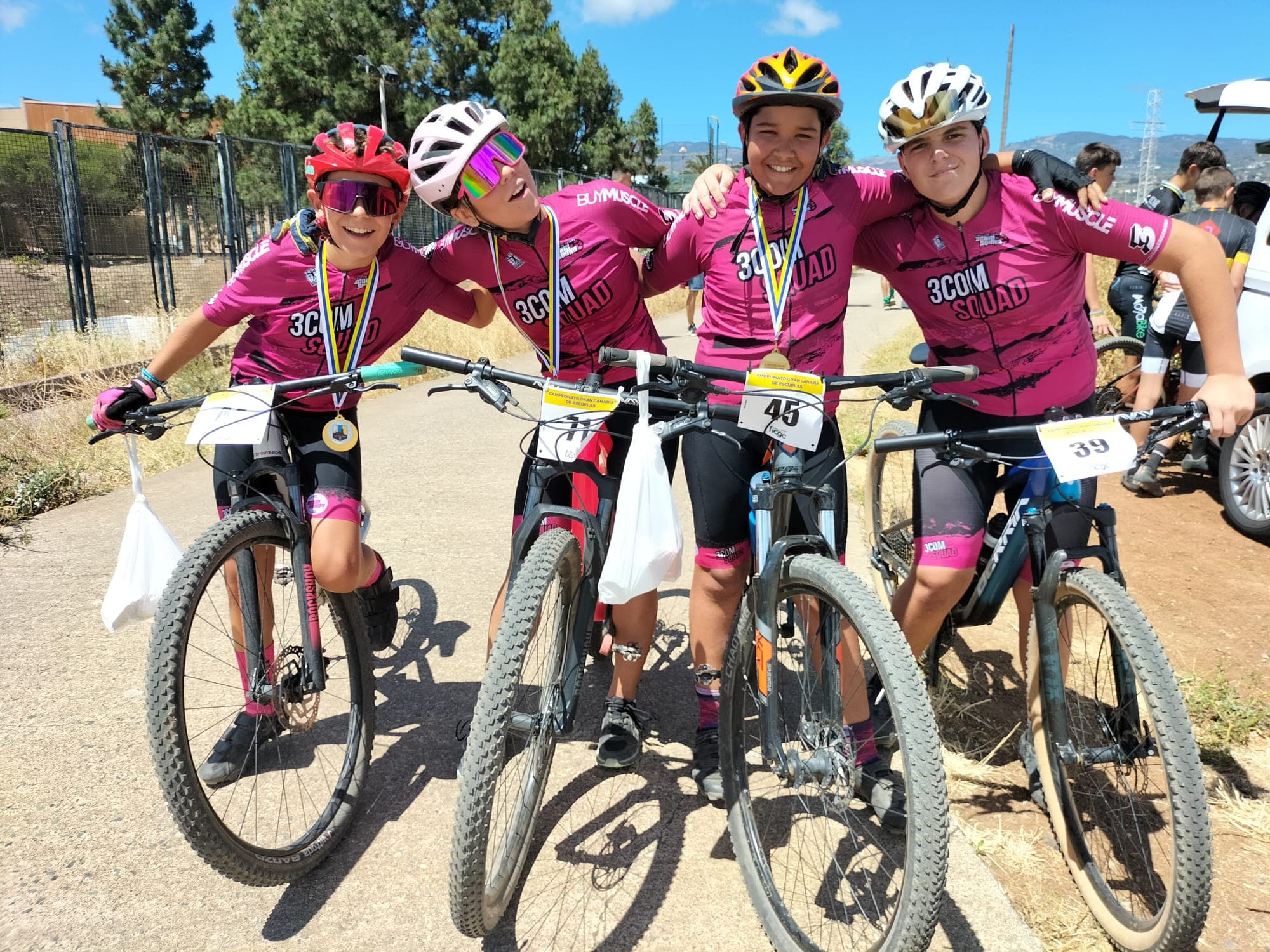 3COM Squad Brilla en las Pruebas de Escuela de Ciclismo en Santa Brígida y Los Giles