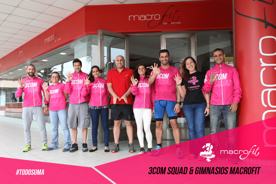 Gimnasios Macrofit también se une al proyecto 3COM Squad