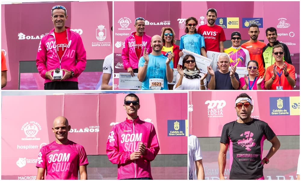 Todos al podio en la Gran Canaria Media Maratón en vecindario