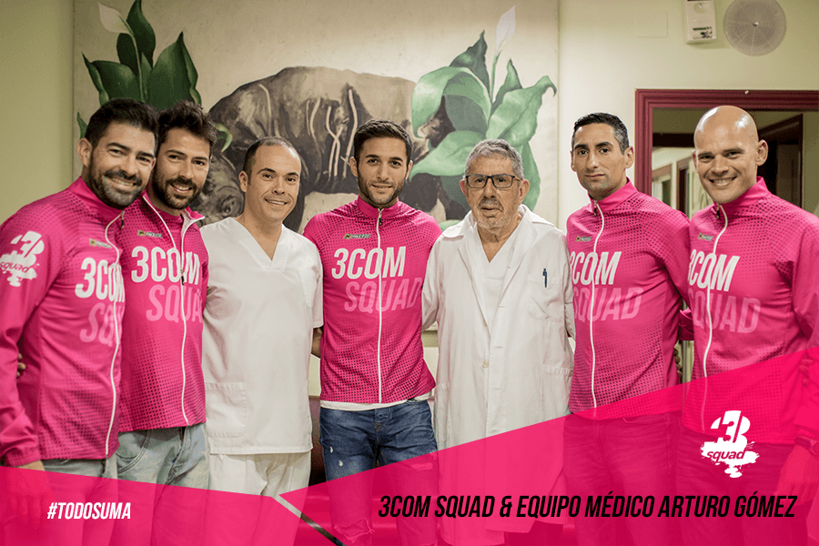 3COM Squad y el equipo de Arturo Gómez, una gran unión, en pro de los deportistas de 3COM Squad