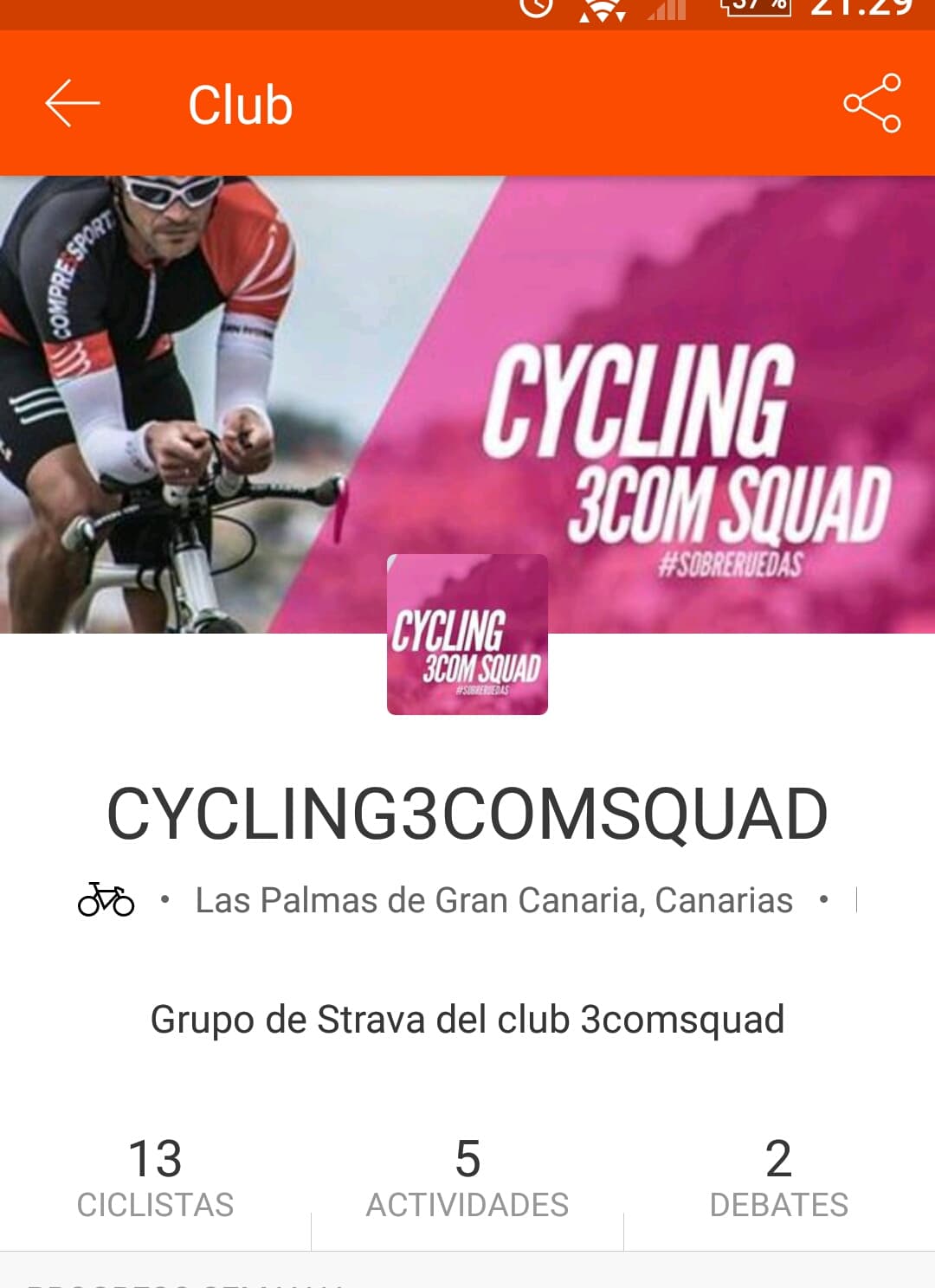 Cycling 3COM Squad: ¡Únete a nuestro Strava!